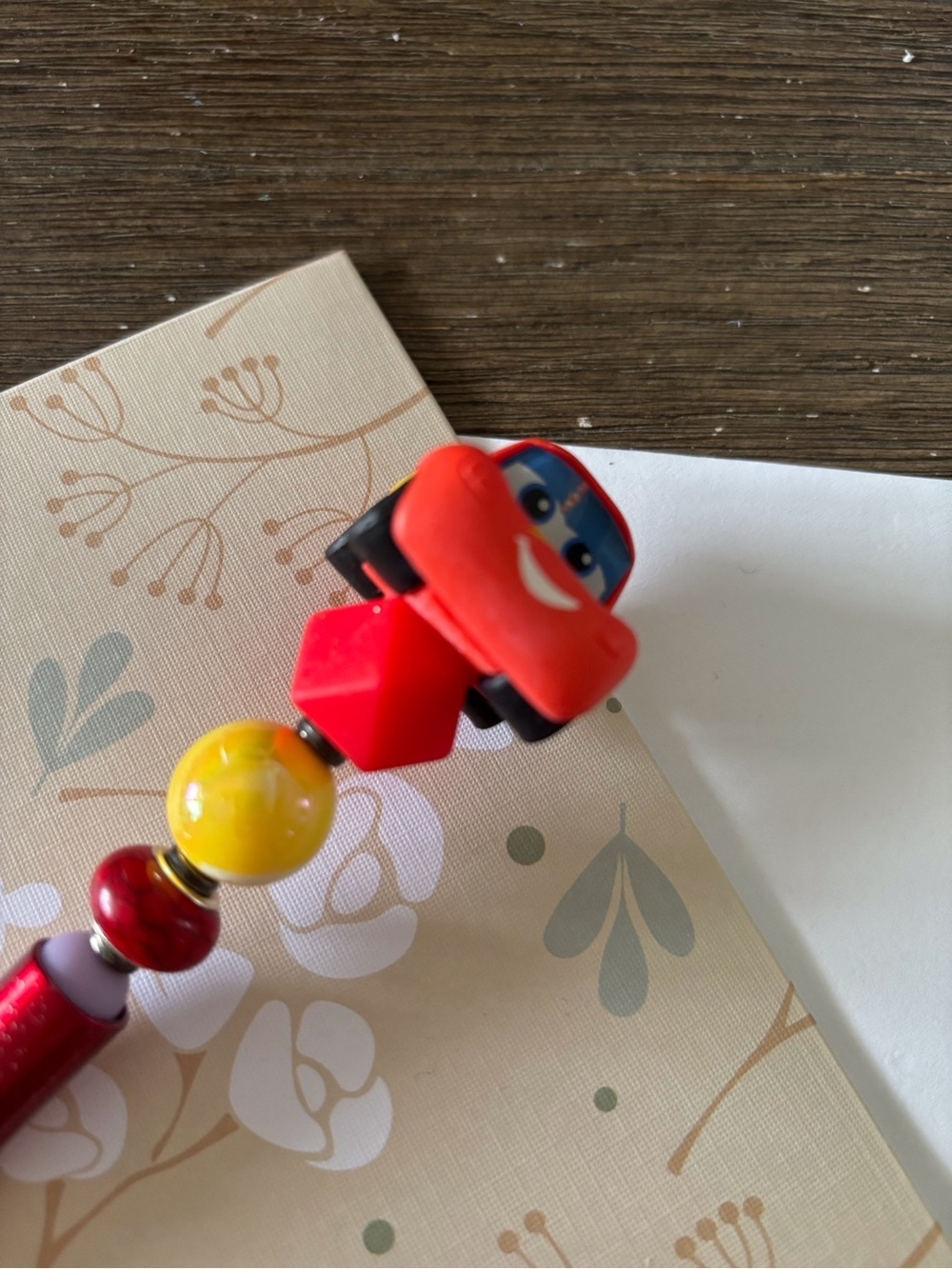 Disney Doorables: Cars: Lighting McQueen Halloween handmade beaded pen